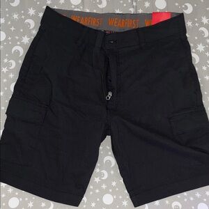 WEARFIRST Men's Black Cargo Shorts size 34